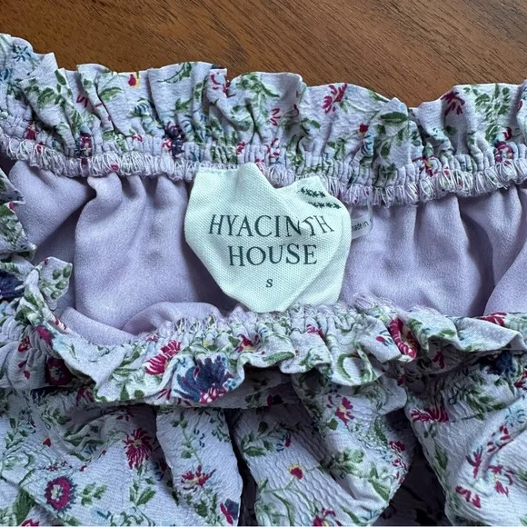 NWT TUCKERNUCK Hyacinth House Lilac Ruched Neck Cali Midi Dress Size Small S - Picture 9 of 13